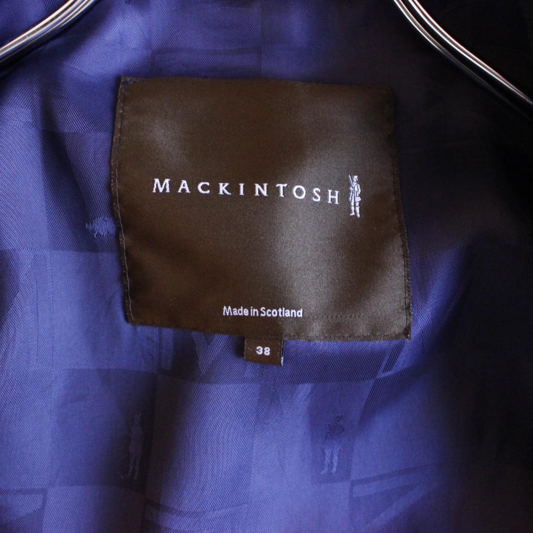 MACKINTOSH ウールトレンチコート M ダブル ブラック ベルト