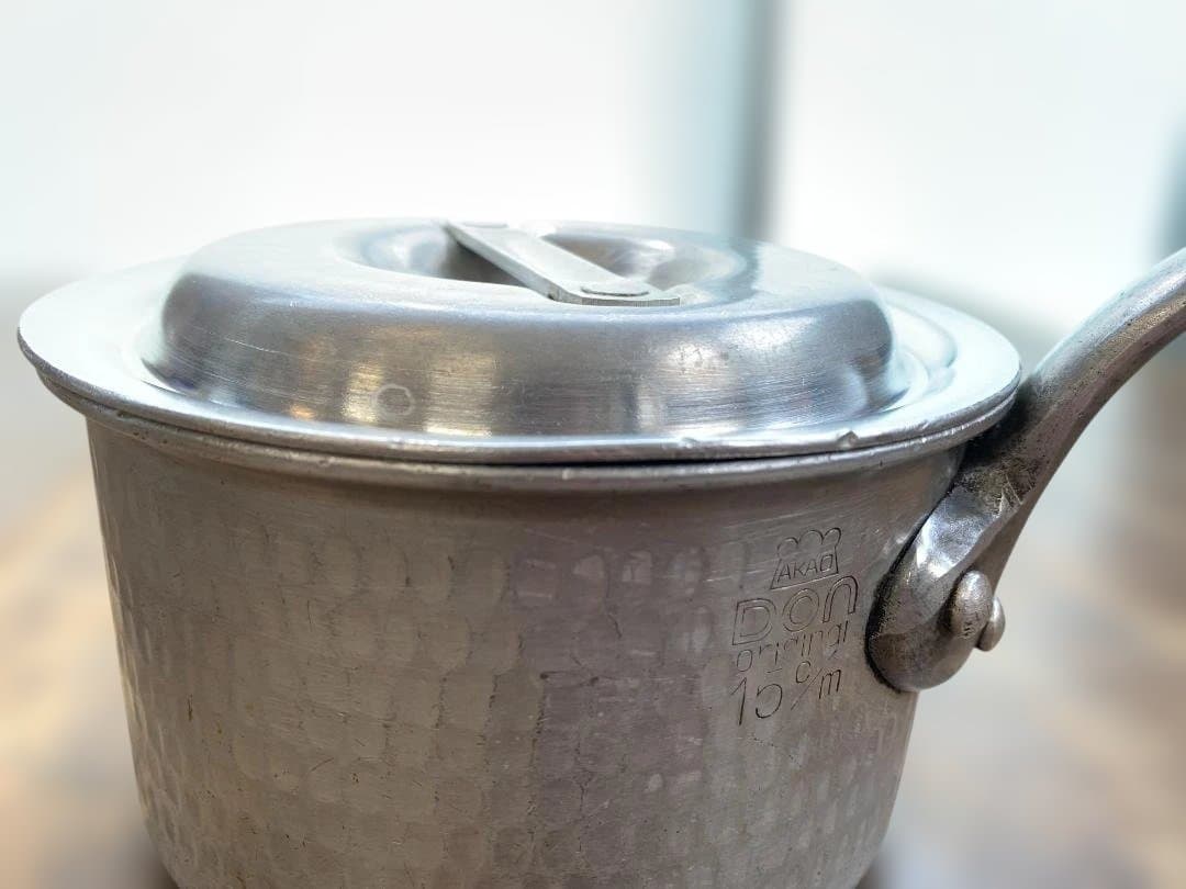 アカオアルミ DON 片手鍋 3点セット直径24・21・15㎝ 蓋付き ➁