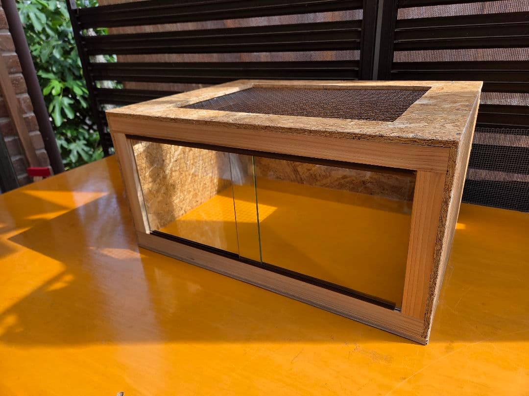 【受注制作】爬虫類ケージ　幅60 × 奥行45(調整可) × 高さ30cm