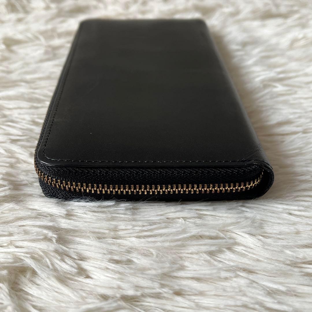 美品✨ココマイスター 長財布 ラウンドジップ　ブラック　レザー