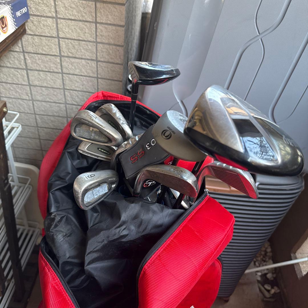 Srixon 赤色 キャディバッグ