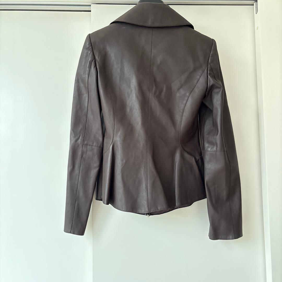 Giorgio Armani ブラウンレザージャケット
