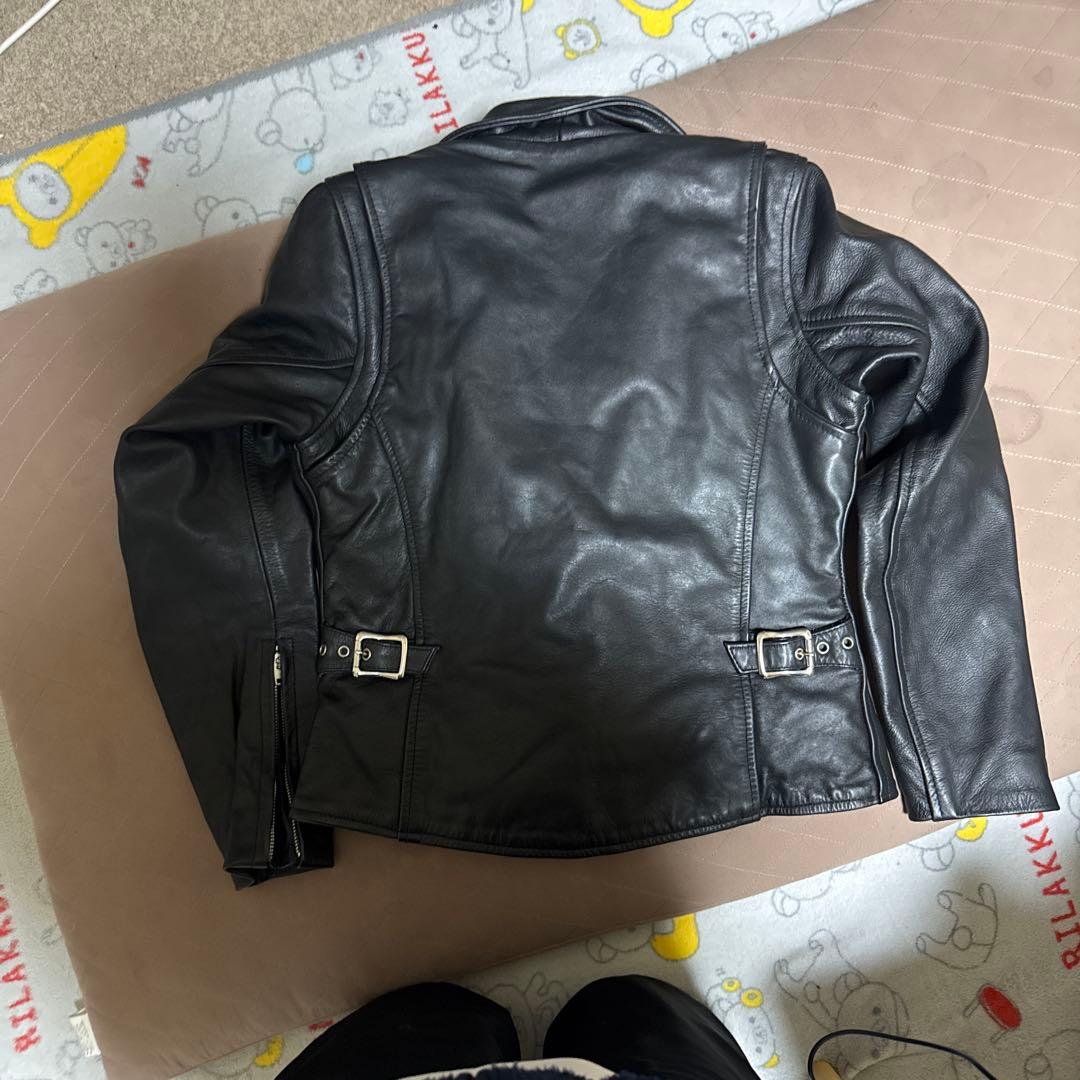 デイトナ　ブラック ダブルライダース レザージャケット　Mサイズ