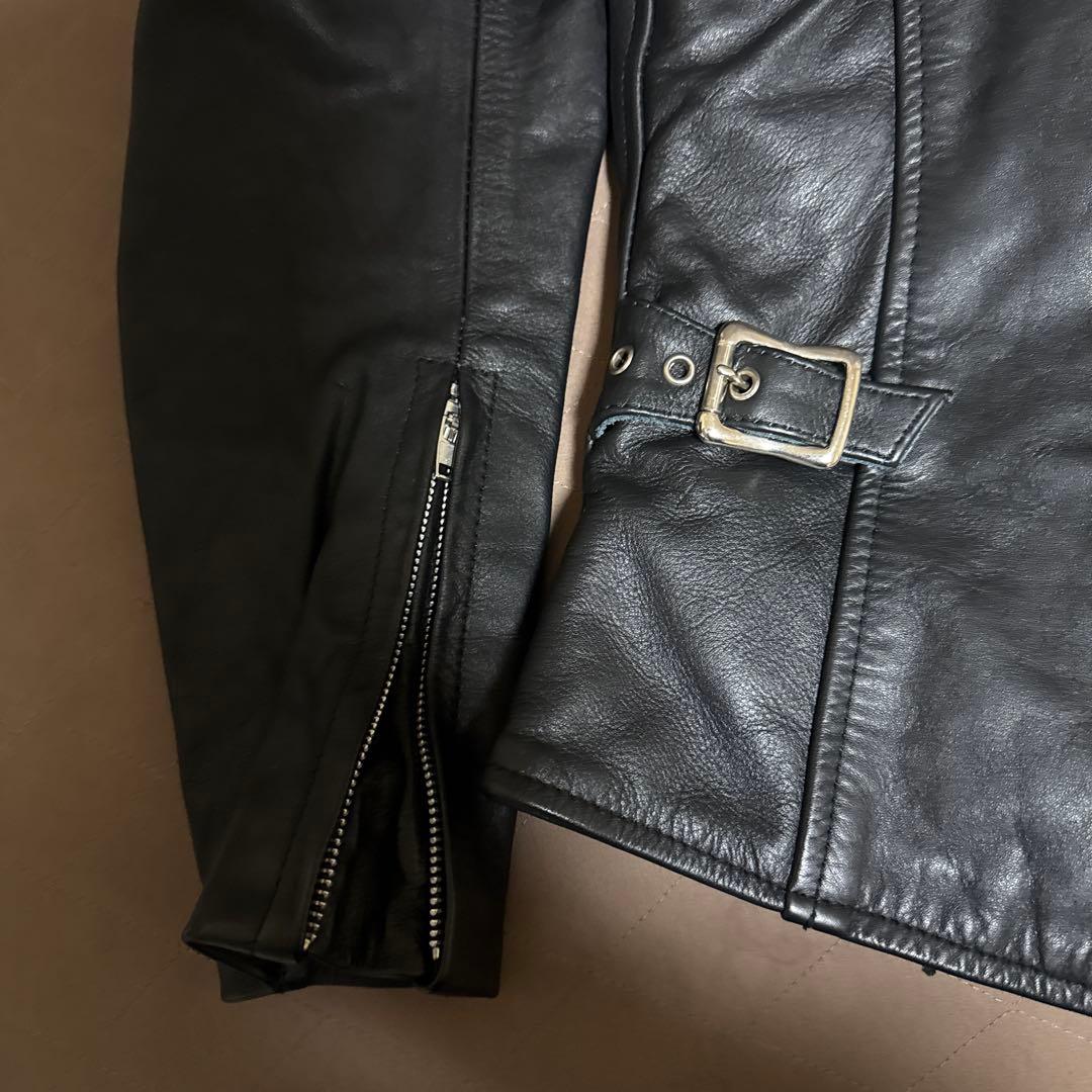 デイトナ　ブラック ダブルライダース レザージャケット　Mサイズ