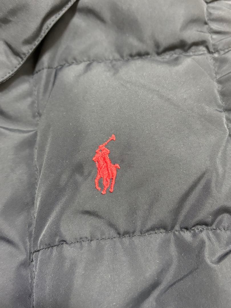 ポロラルフローレンダウンベスト　2way　フード ポニー刺繍 紺　M