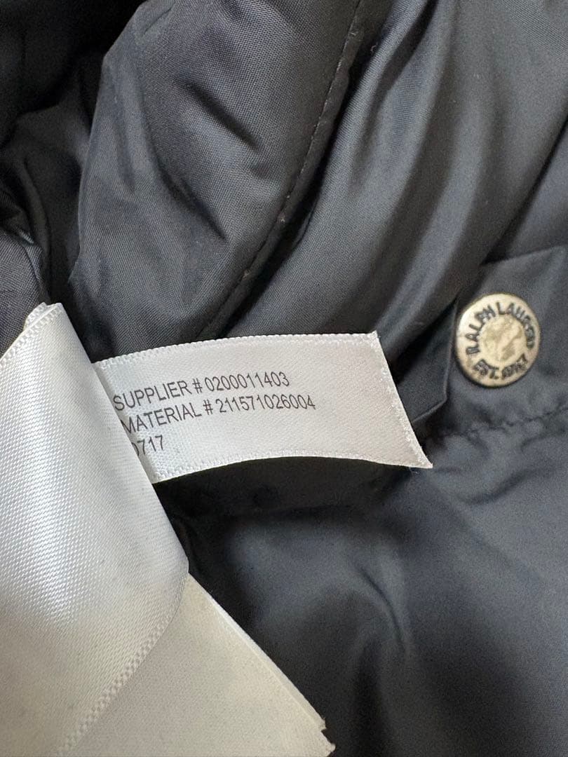 ポロラルフローレンダウンベスト　2way　フード ポニー刺繍 紺　M