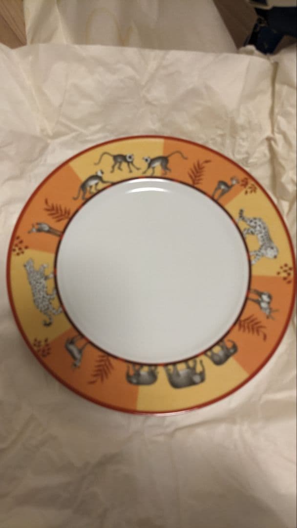 HERMES AFRiCA エルメス アフリカ プレート オレンジ＆グリーン