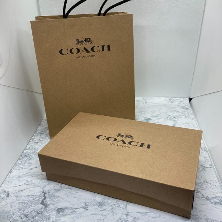 COACH SIGNATURE ACCORDION ラウンドファスナー