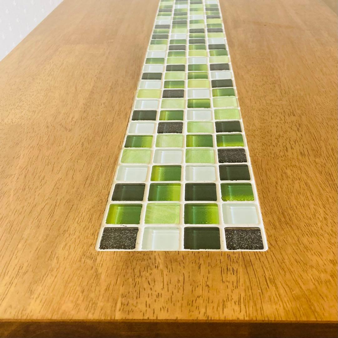 かわいい！おしゃれ！モザイクタイル ローテーブル　グリーン