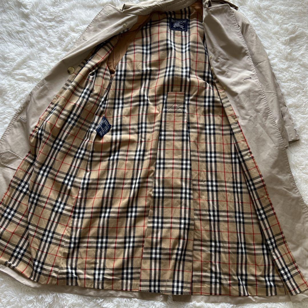 「美品」バーバリー　トレンチコート L〜XL ベージュ　ノバチェック　チェスター
