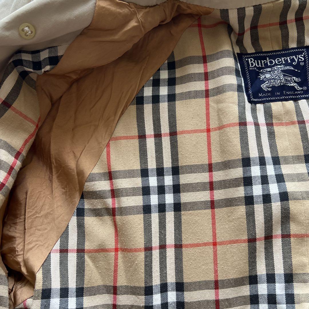「美品」バーバリー　トレンチコート L〜XL ベージュ　ノバチェック　チェスター