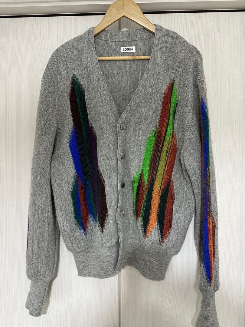 トップス COOHEM WOOL ALPACA INTERSIA CARDIGAN