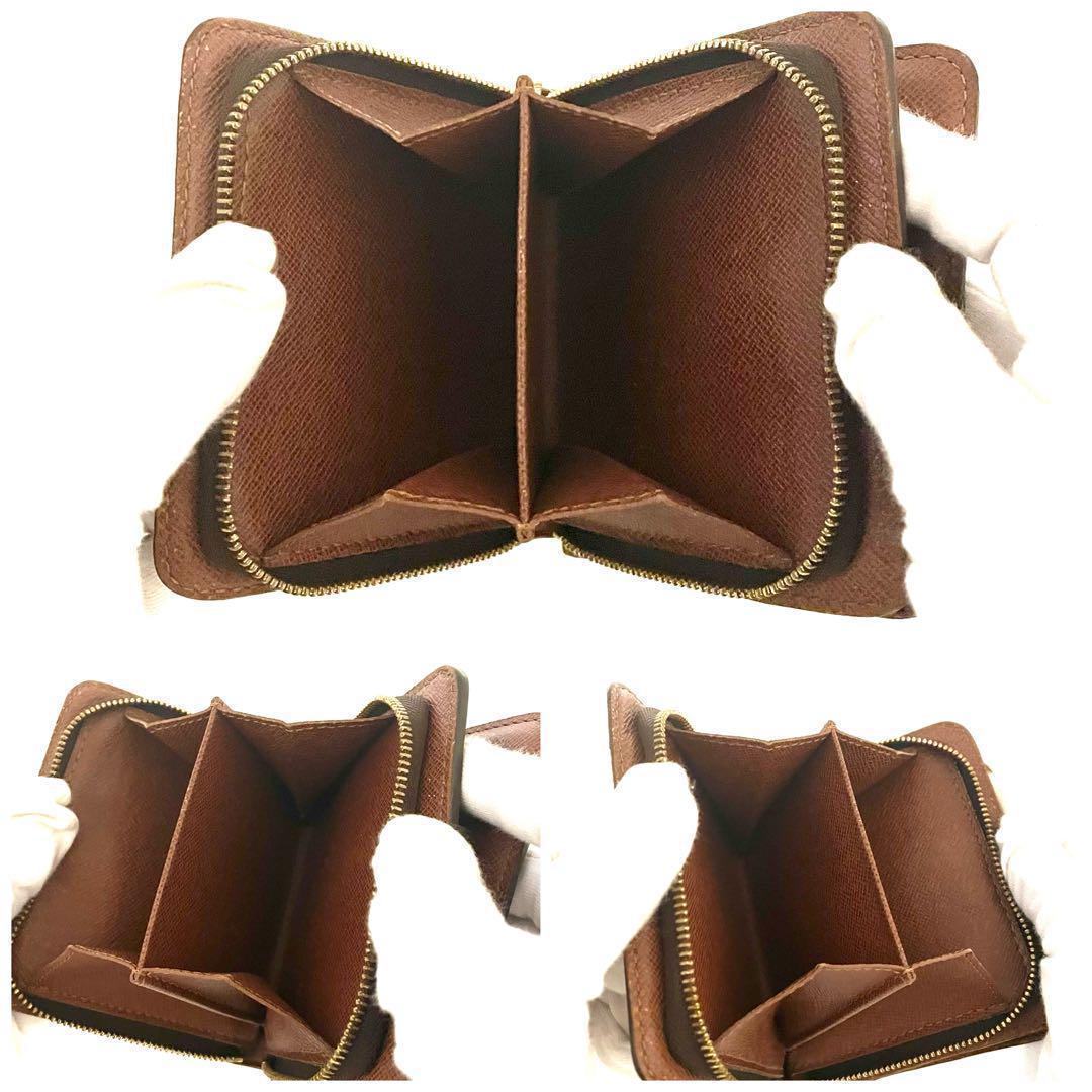 ⭕️コンパクトジップ⭕️ルイヴィトン財布　モノグラム　二つ折り【レディース】