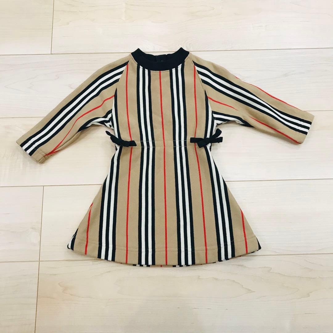 Burberry キッズ　80 ストライプ　ワンピース　バーバリー