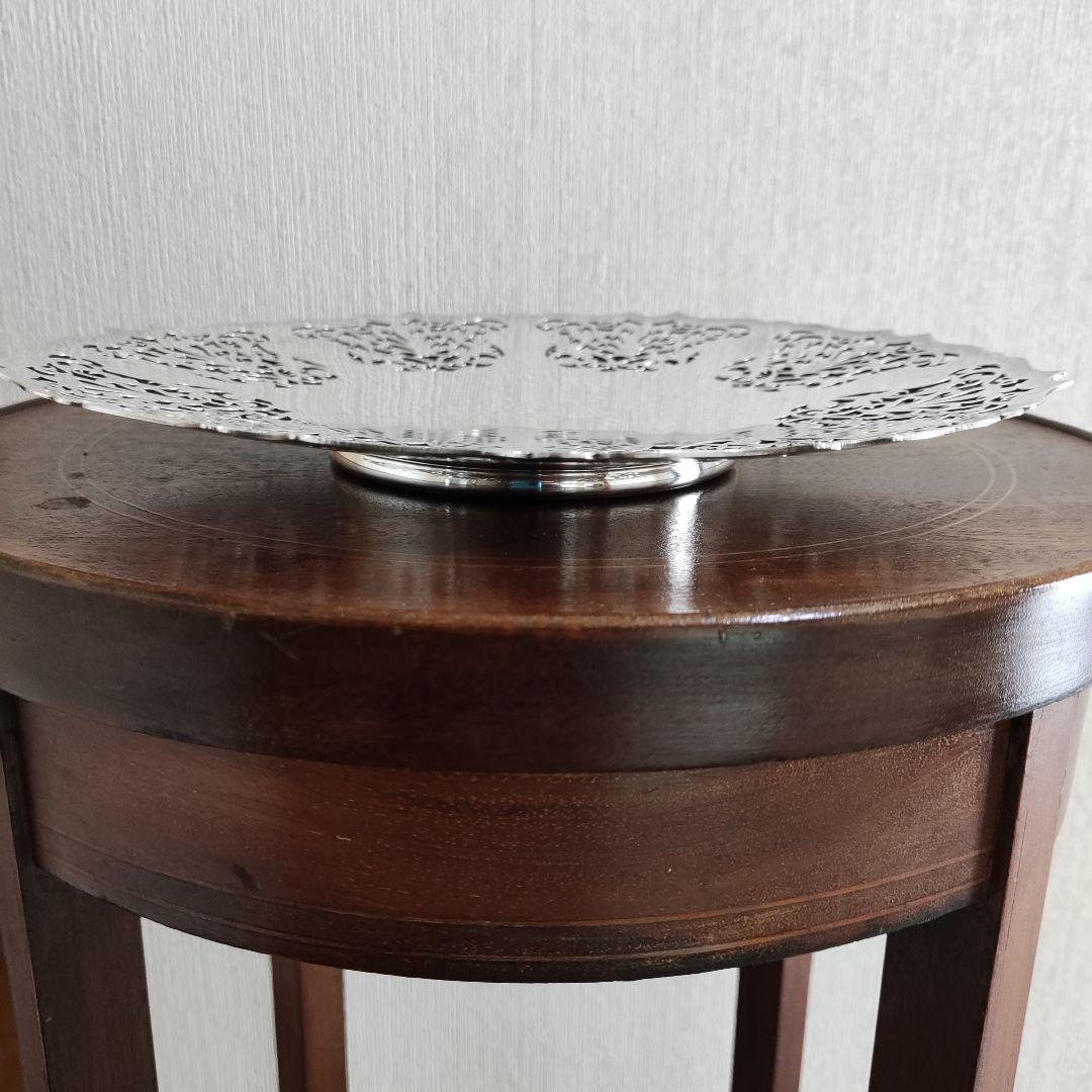 マッピン&ウェッブ　コンポート ケーキスタンド　高品質銀　マッピンプレート