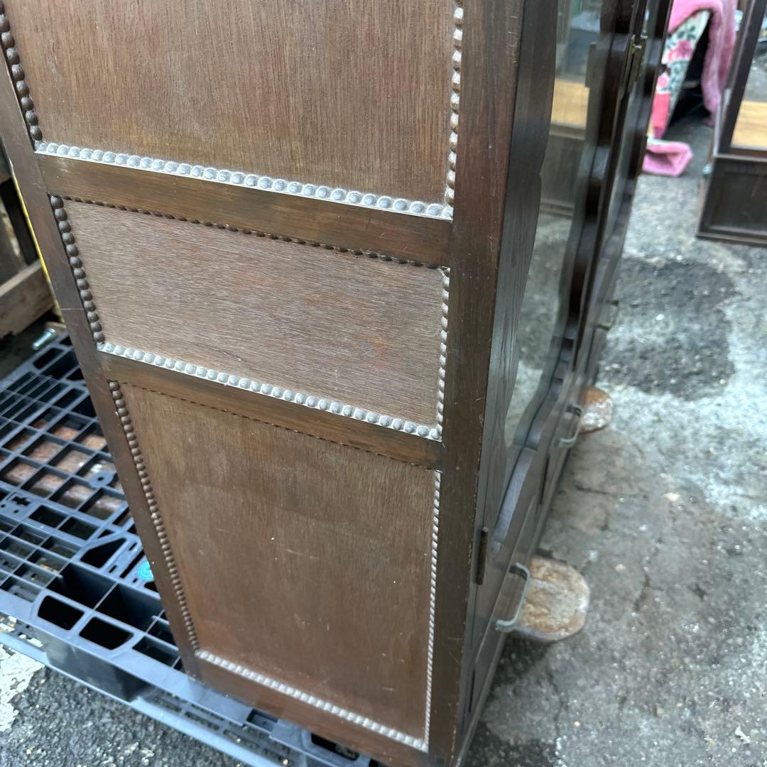 更にお値下げ❣️ヴィンテージとっても素敵な書棚ガラス棚食器棚に！