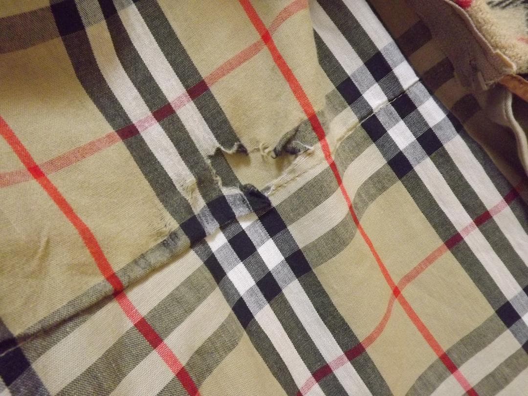 バーバリー　イギリス製　裏地チェック　ライナー付き　トレンチコート メンズ