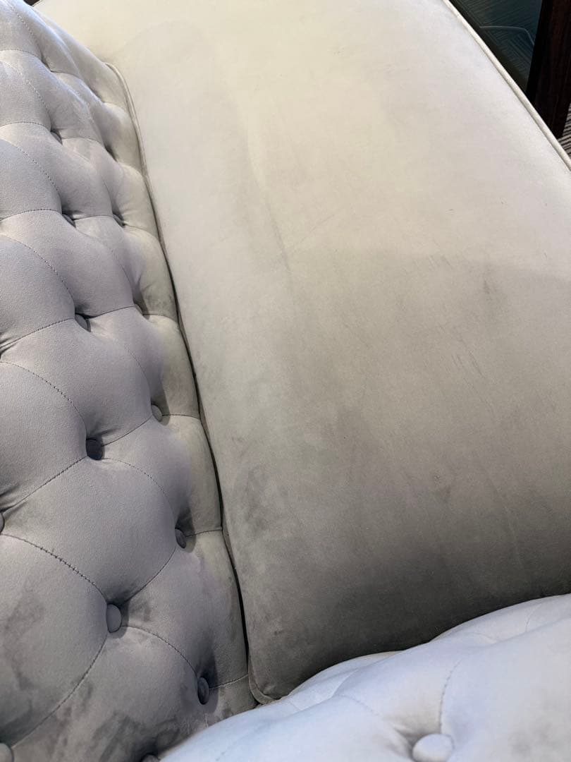 最終値下げ‼️グレー ファブリックソファ 2人掛け