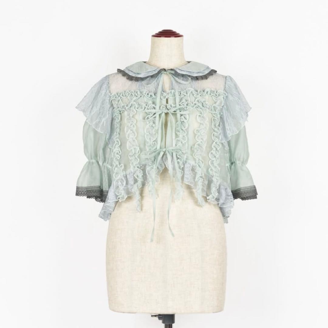 トップス rurumu: 2023ss lace bed JK mint