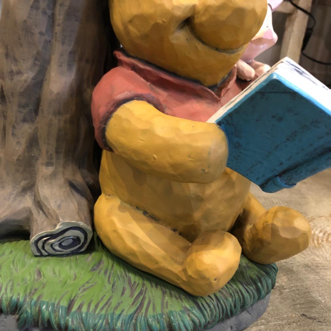 【Disney】プーさん ピグレット　陶磁器　スタンドライト　照明　キャラクター