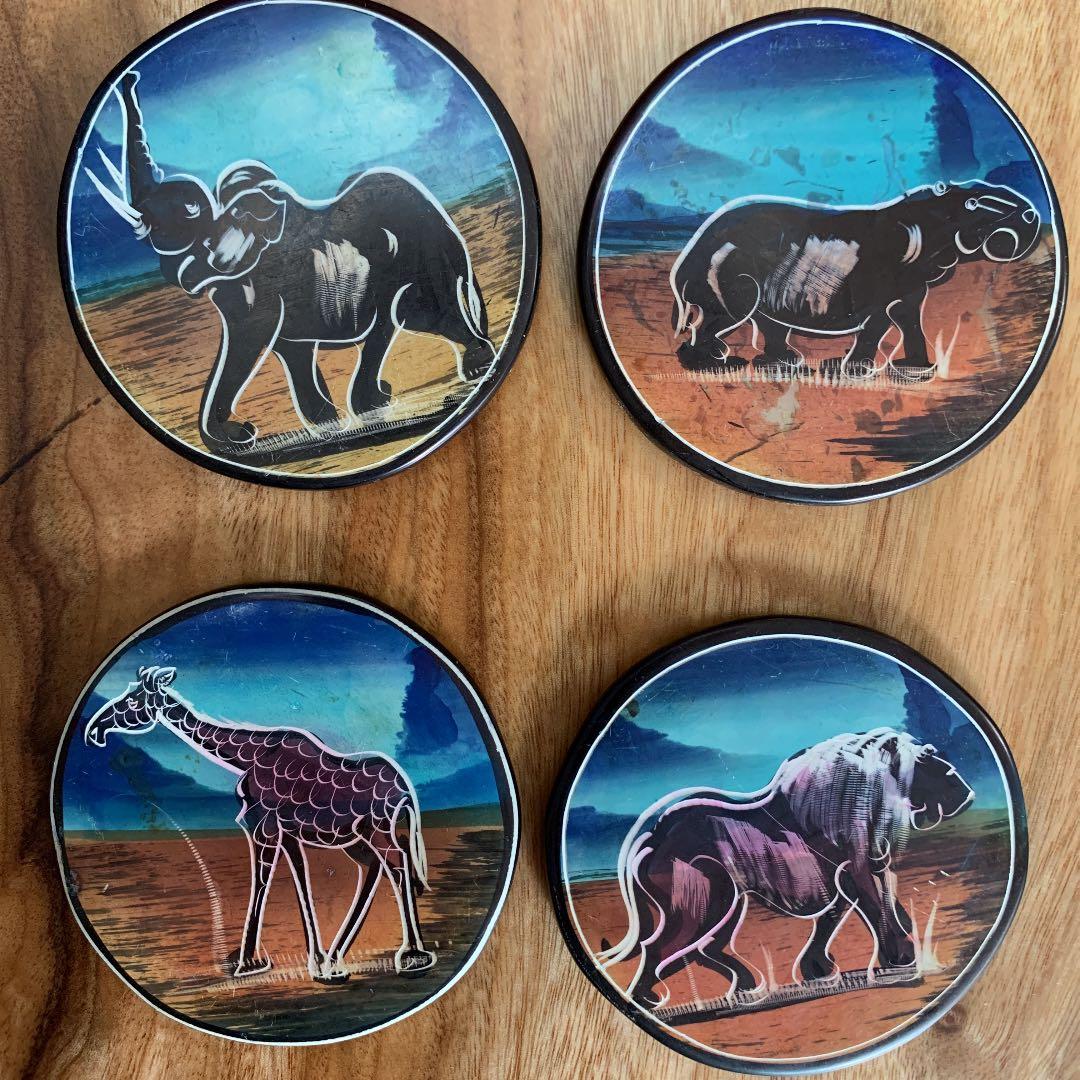 南アフリカ コースター 石製