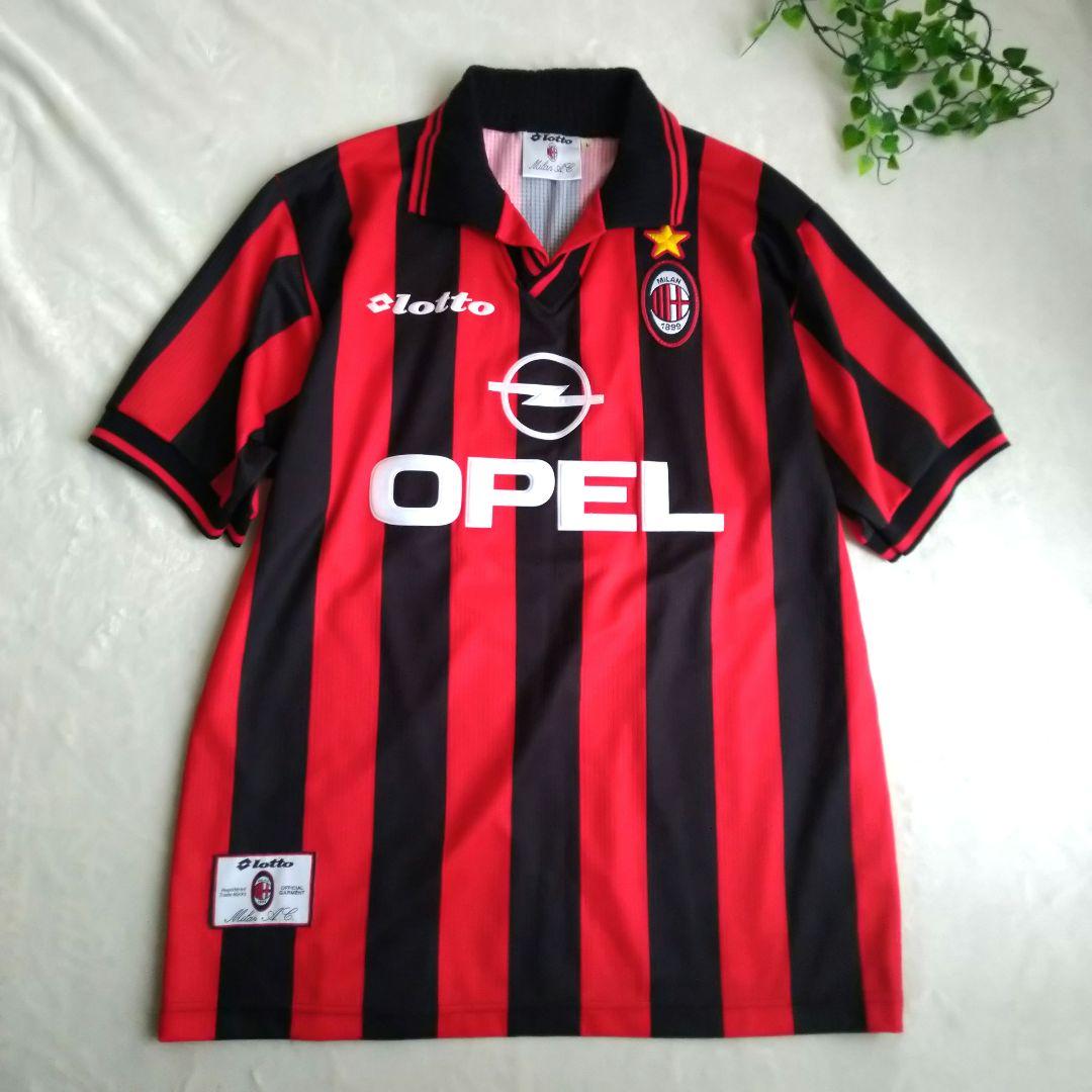 【美品】ACミラン Lotto ユニフォーム ３番 マルディーニ opel