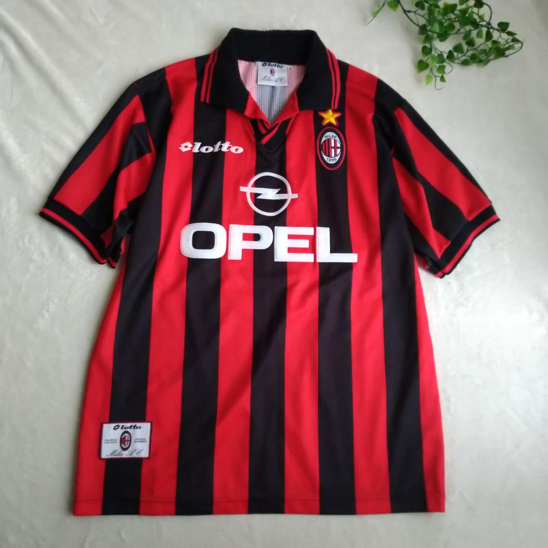 【美品】ACミラン Lotto ユニフォーム ３番 マルディーニ opel