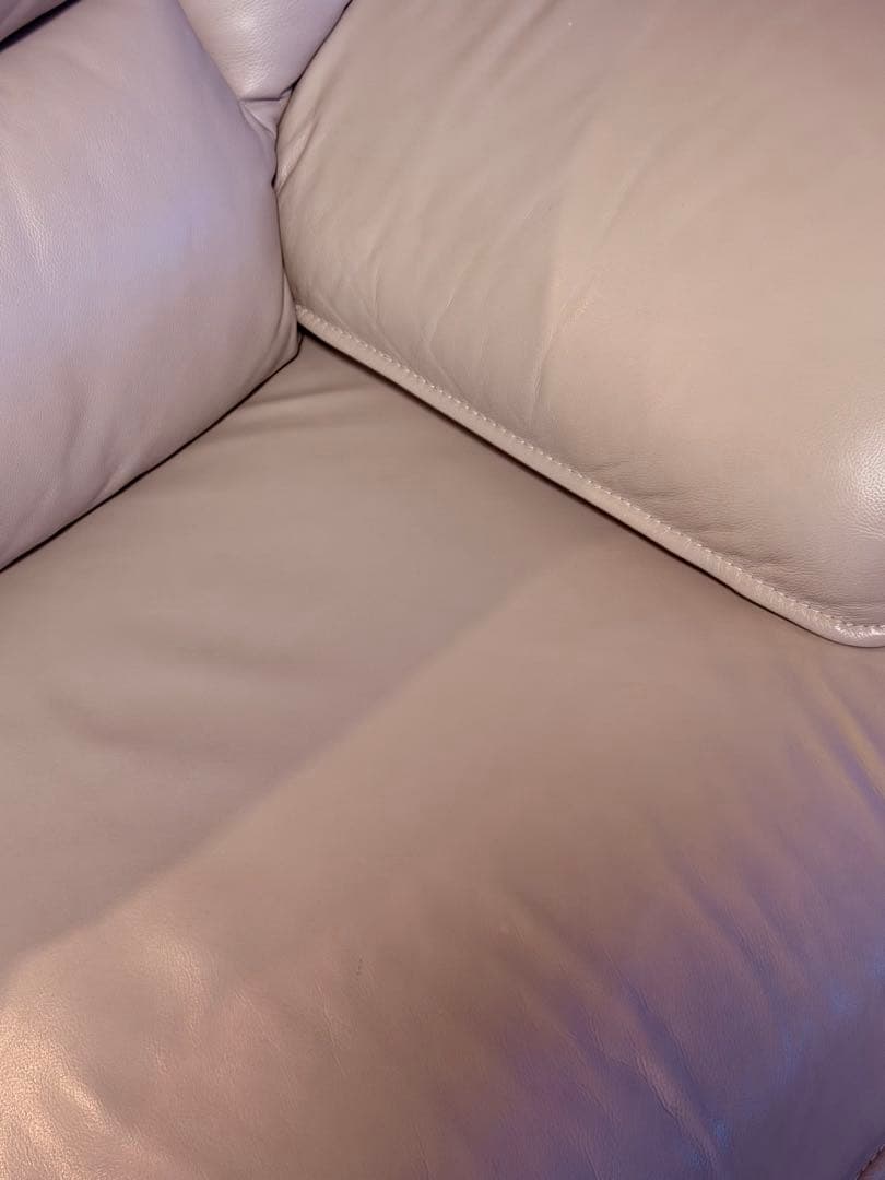 最終値下げ！ カウチソファ 本革 人気のアイボリー 大人気モデル ロゾ4