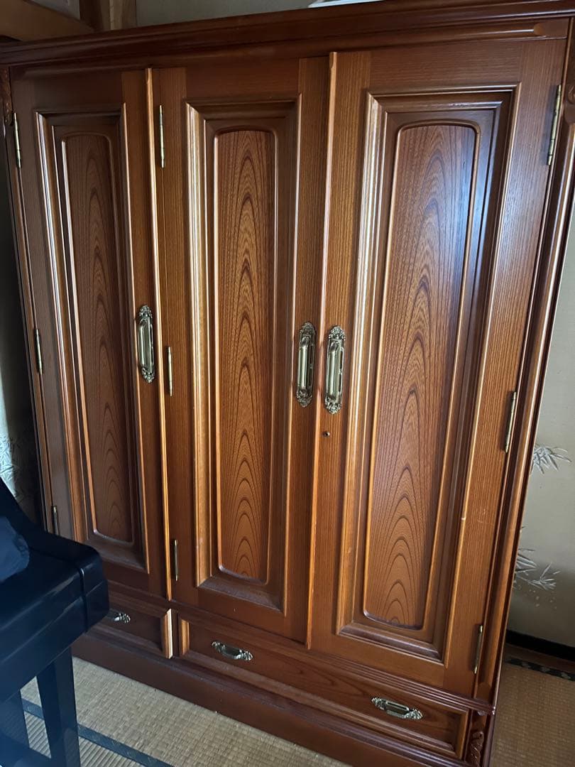 府中家具　ケヤキ　箪笥　たんす　洋服箪笥