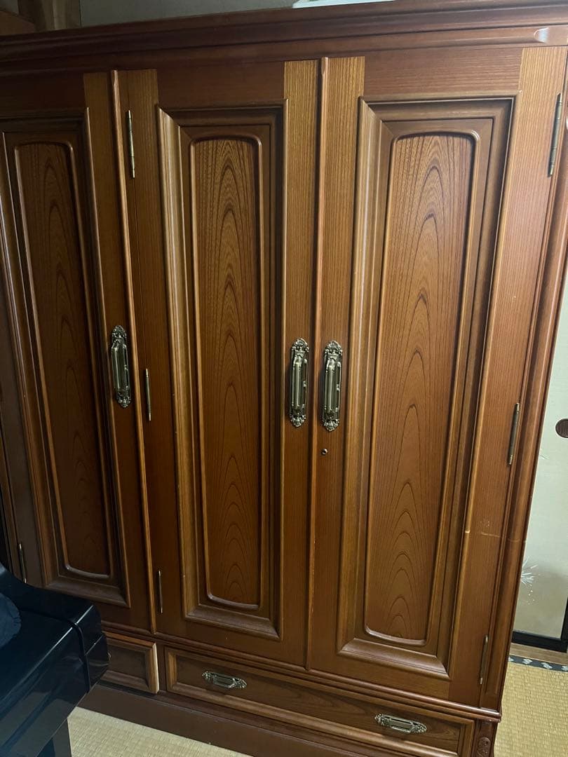 府中家具　ケヤキ　箪笥　たんす　洋服箪笥