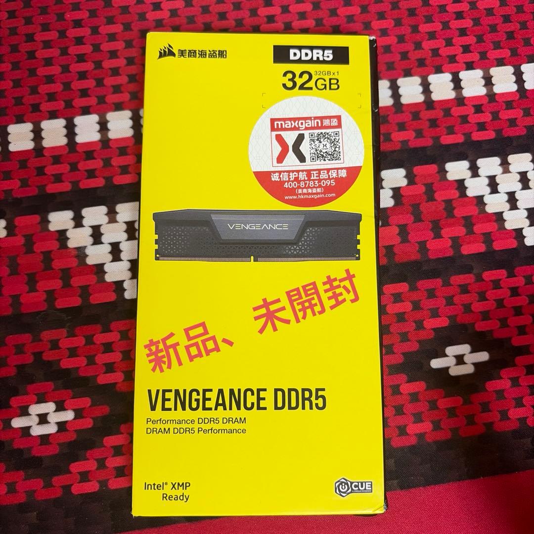 CORSAIR VENGEANCE DDR5 6000Mhz 32GBx1枚