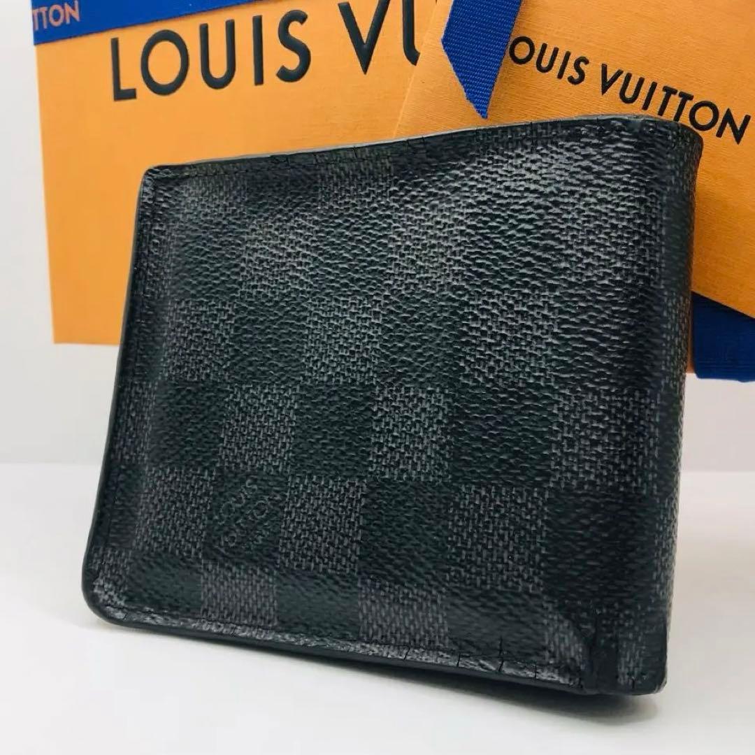 ルイヴィトン✨ダミエ グラフィット ポルトフォイユ マルコNM 二つ折り財布
