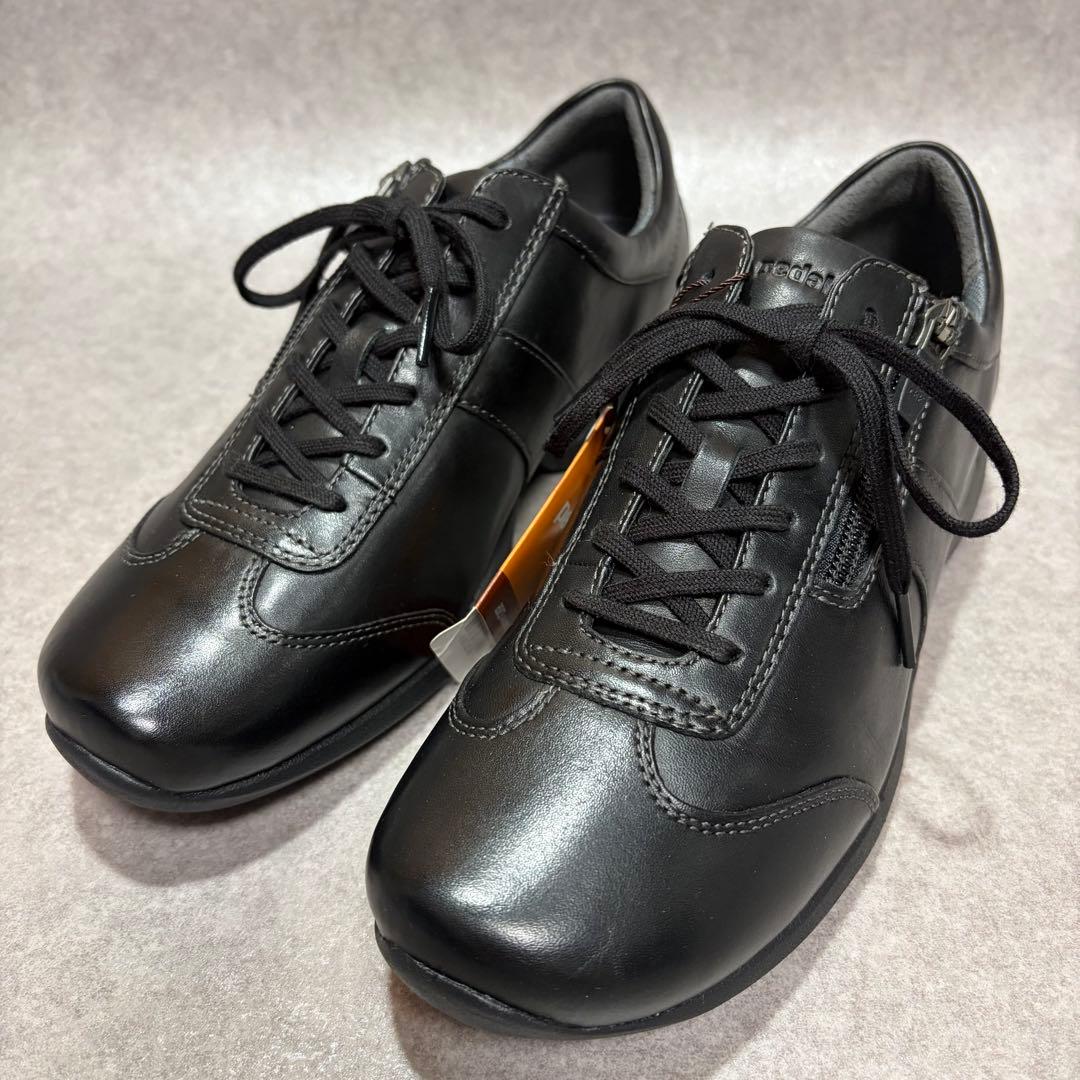 新品未使用⭐︎ペダラ アシックス スニーカー サイドジップ ブラック 24cm