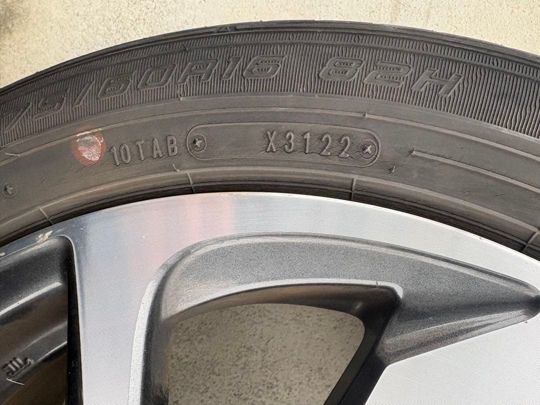 ら*ど様 175/60R16サマータイヤ&トヨタ純正16インチアルミホイール4本