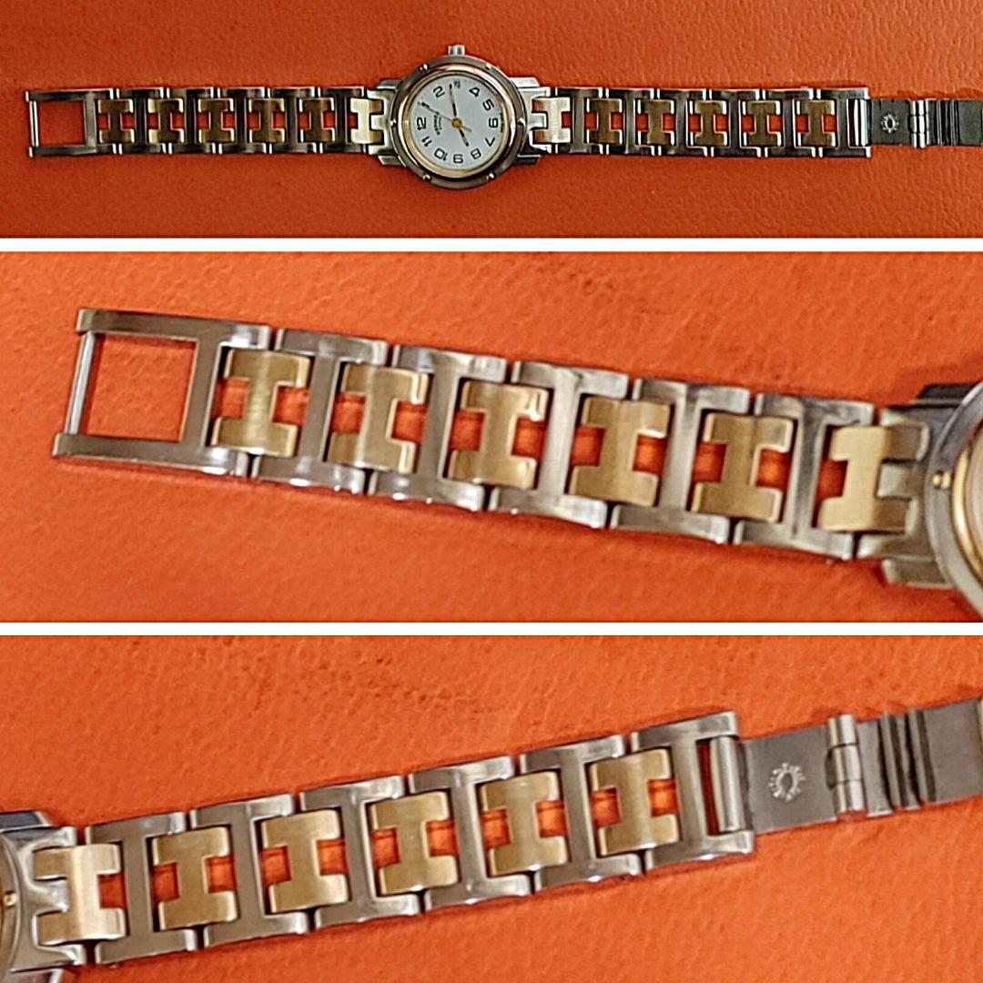 エルメス時計/極極極美品CL3.24/新品電池新品仕上げ正常稼働品/レディース