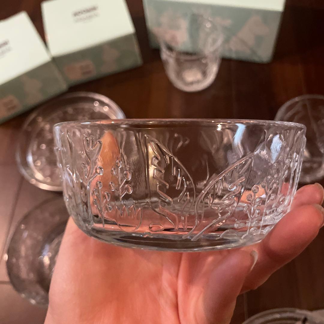 新品★アラビア　ARABIA ムーミン ガラス食器セット 6点