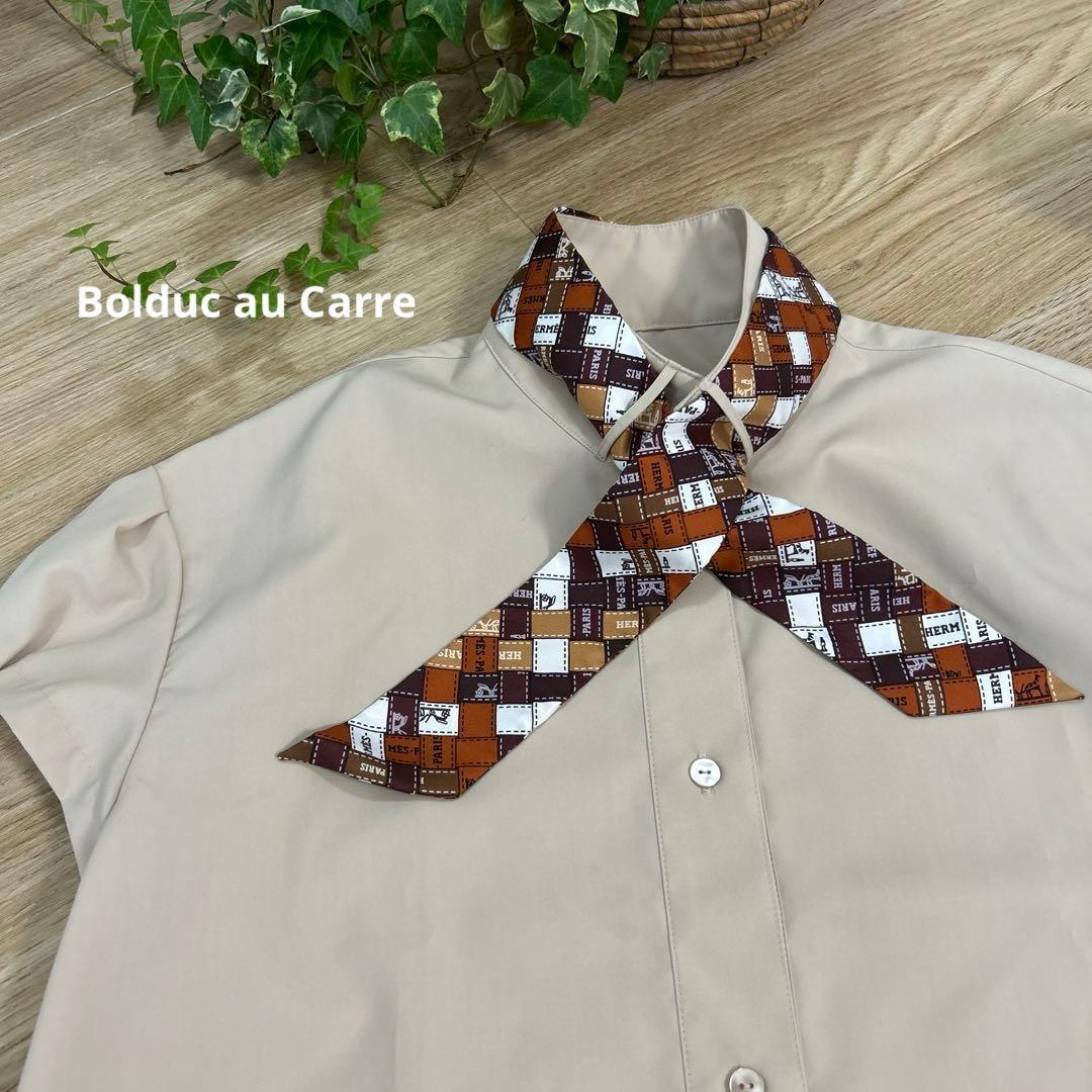 cccmalieシーマリー　キャップスリーブ半袖ブラウスFリボンスカーフ使用可能