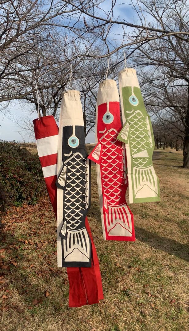 歌川広重「名所江戸百景　水道橋駿河台」手染め豆広重鯉1.1m子鯉緑セット鯉のぼり