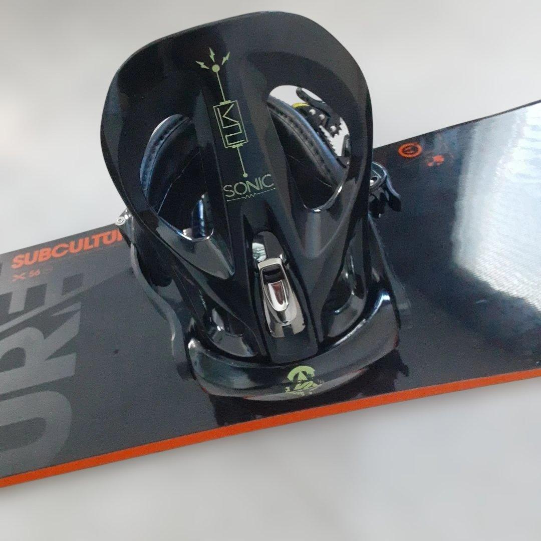 K2 SUBCULTURE スノーボードセット156 SONICバインディング付