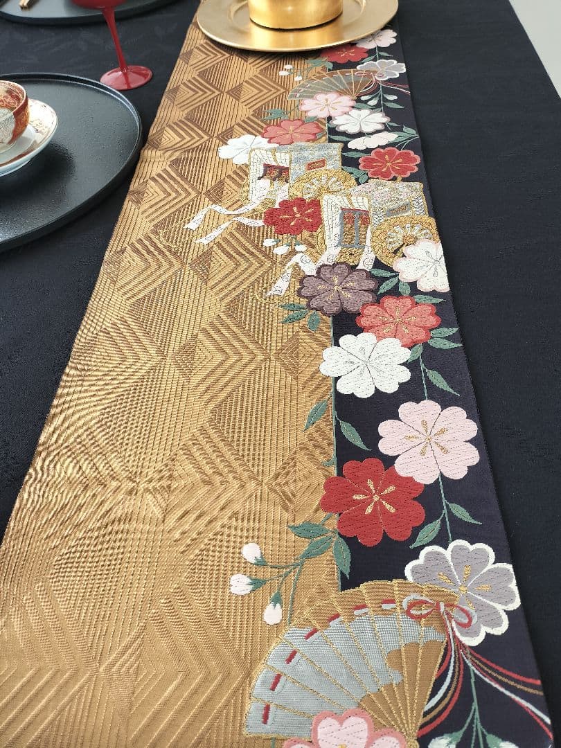 A959★逸品‼️全通帯‼️ひな祭り‼️テーブルランナー2m9cm