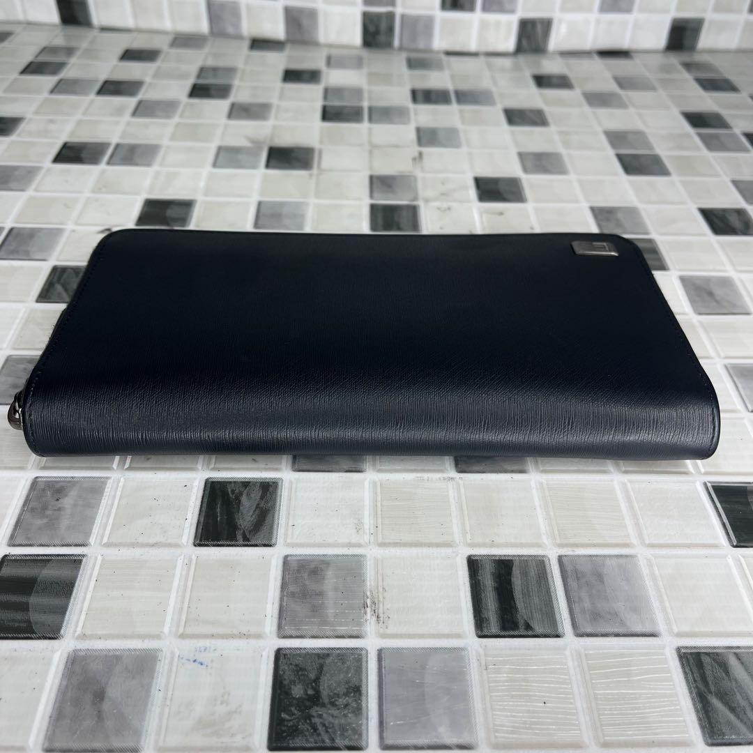 美品 dunhill 財布 ラウンドファスナー　長財布