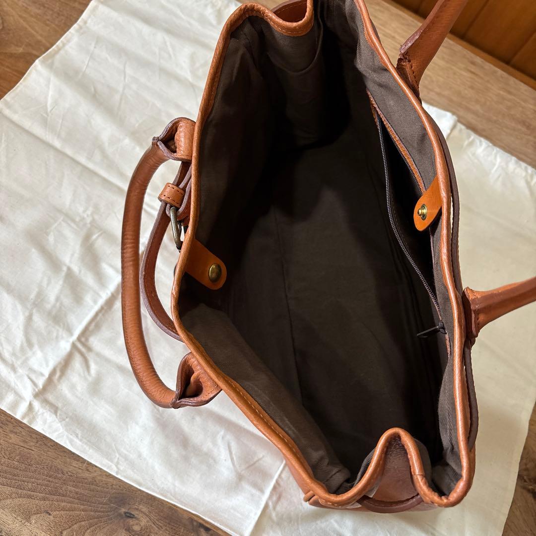 【RB-31】ci-va チーバ　レザートートバッグ　キャメル