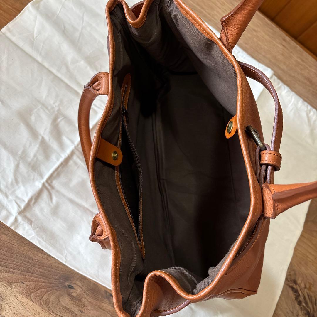 【RB-31】ci-va チーバ　レザートートバッグ　キャメル