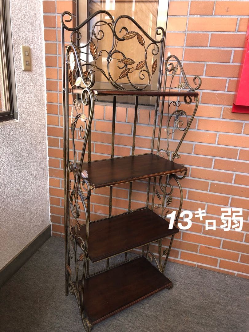 アイアンラック　アイアンスタンド　飾り棚　ディスプレイラック　アンティーク調