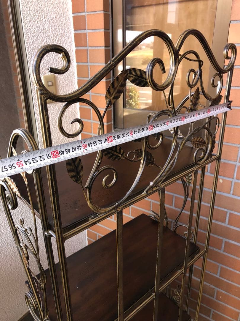 アイアンラック　アイアンスタンド　飾り棚　ディスプレイラック　アンティーク調