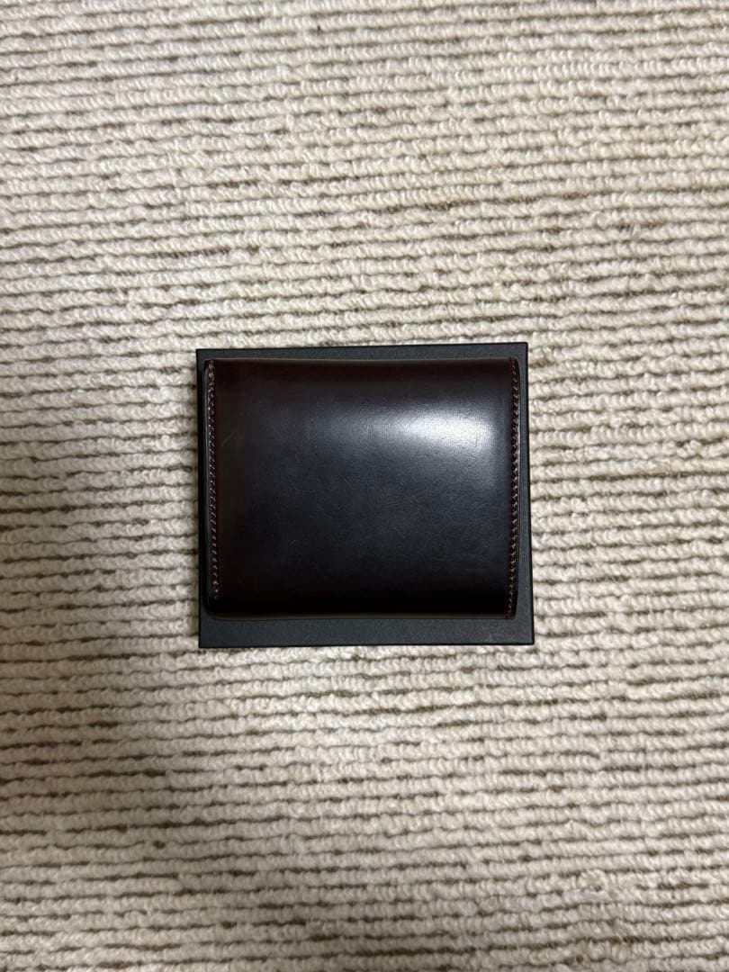 万双 ダブルホーウィン 被せ型財布 売り急ぎ！