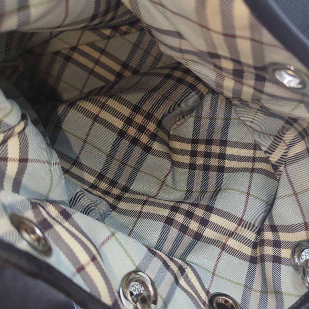 バーバリーブルーレーベル トートバッグ ハンドバッグ リバーシブルノバチェック