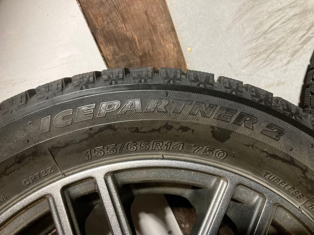 キャプテンEOさん専用②格安出品！ブリヂストン　アイスパートナー2 軽自動車