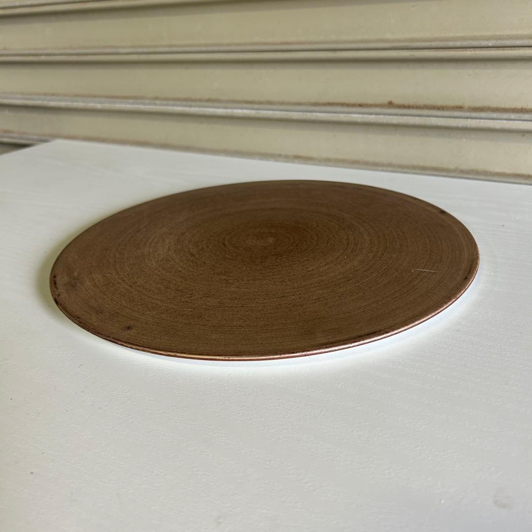 CE69 ★M.STYLE★ お皿 プレート 4枚 平皿 茶色 食器 直径 3