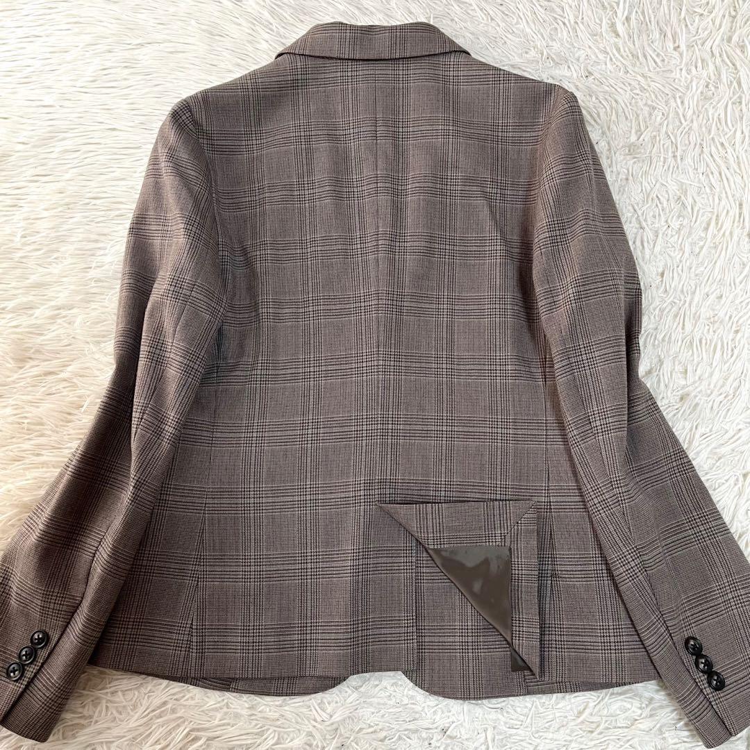 【美品】グリーンレーベルリラクシング　グレンチェック　セットアップ　スーツ